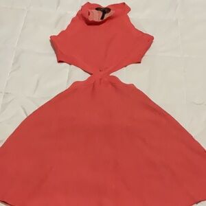 BCBG Maxazria Size XS Elegant Coral Sleeveless Dress